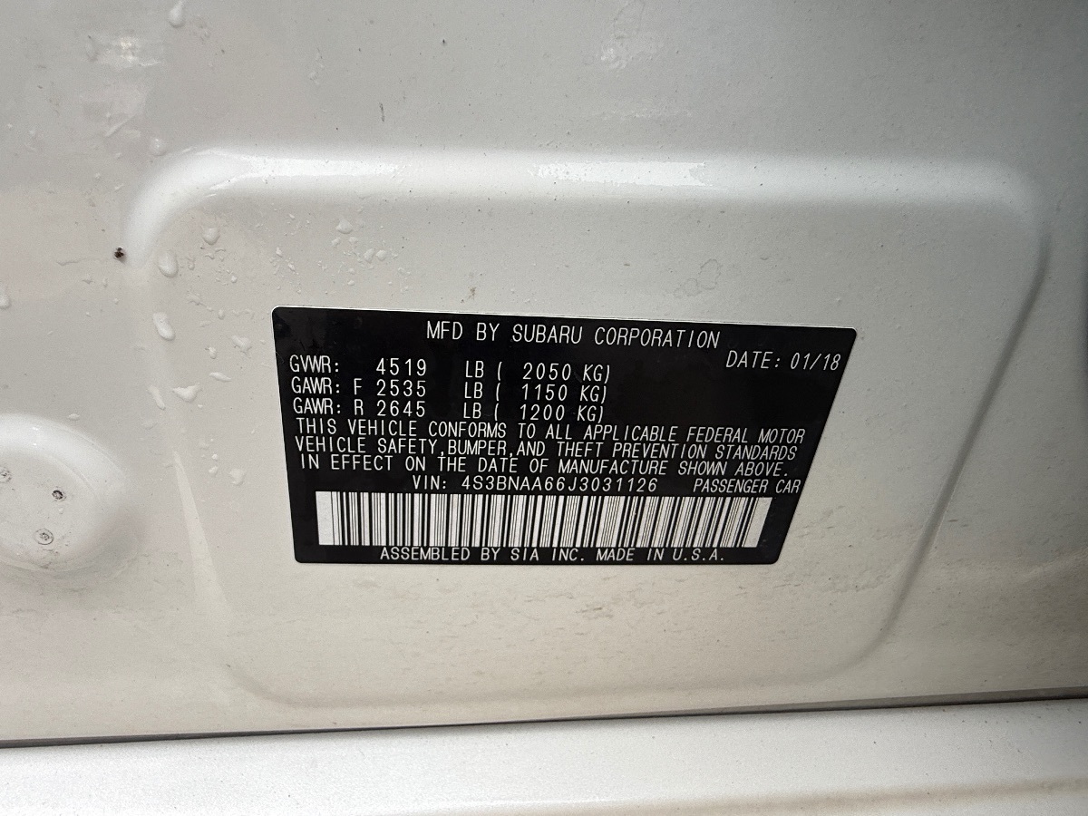 2018 Subaru Legacy 2.5i photo 23