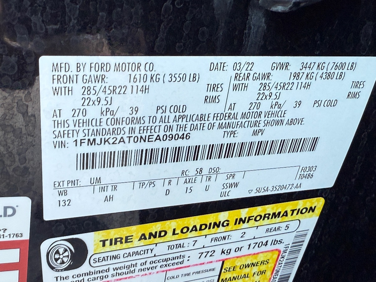 2022 Ford Expedition MAX Limited photo 22