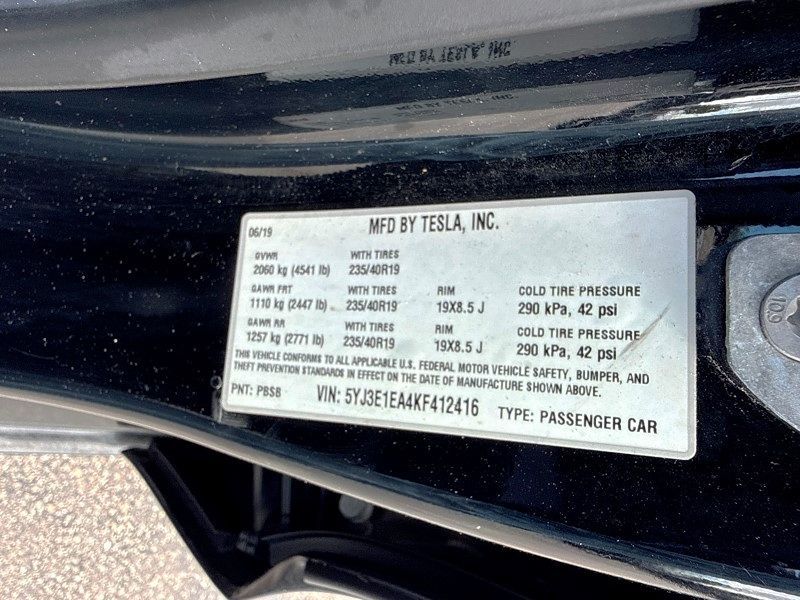 2019 Tesla Model 3 - $16,986
