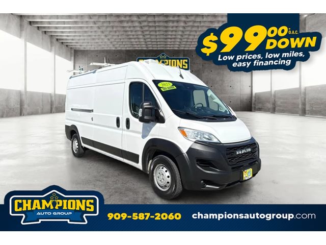 Bright White Clearcoat 2023 RAM ProMaster 2500 159 High Roof Cargo Van FWD Van Front-Wheel Drive Automatic