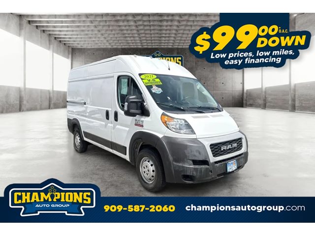 Bright White Clearcoat 2021 RAM ProMaster 1500 136 High Roof Cargo Van FWD Van Front-Wheel Drive Automatic