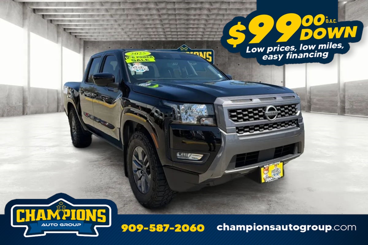 Super Black 2025 Nissan Frontier Pickup Truck 4X2 Automatic