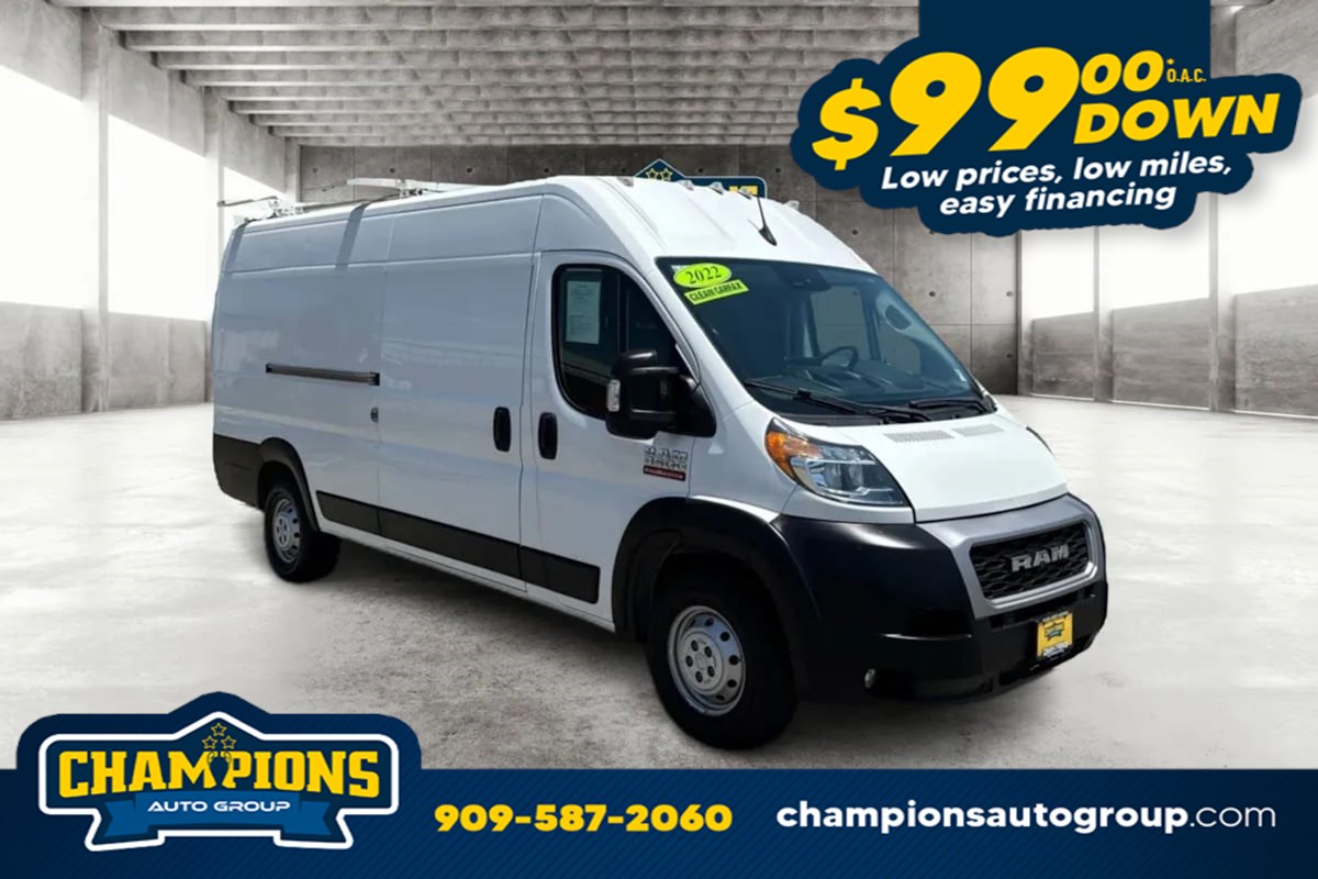 Bright White Clearcoat 2022 RAM ProMaster Van Front-Wheel Drive Automatic