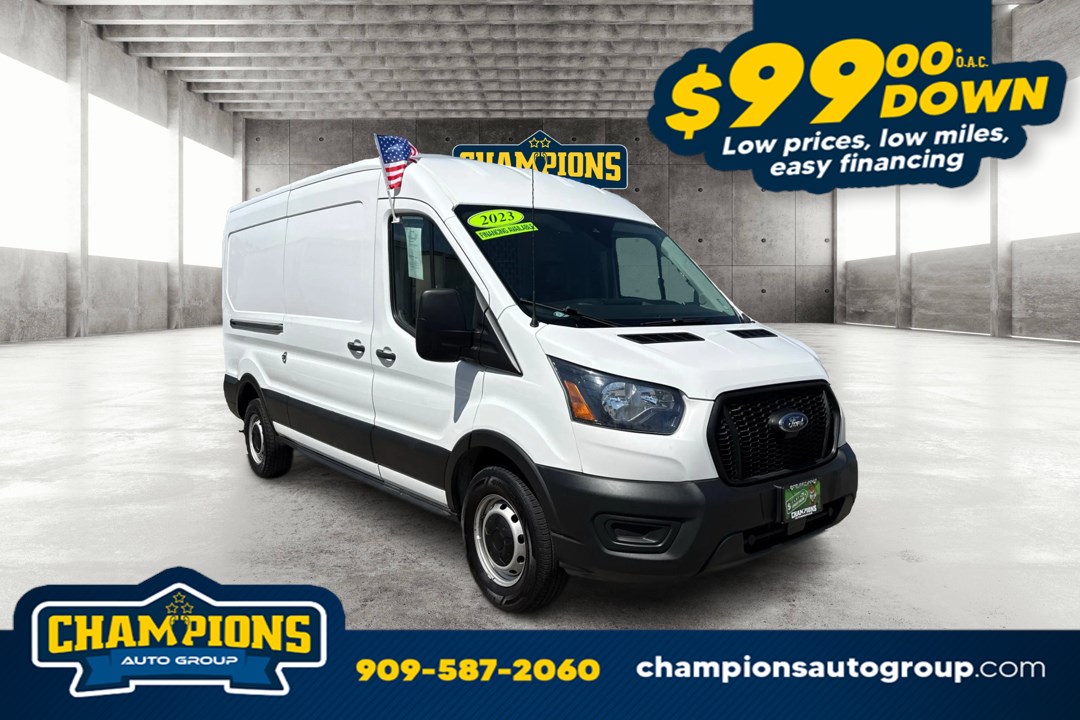 Oxford White 2023 Ford Transit Cargo Van Rear-Wheel Drive Automatic
