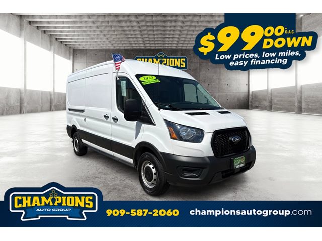 Oxford White 2023 Ford Transit Cargo Van Rear-Wheel Drive Automatic