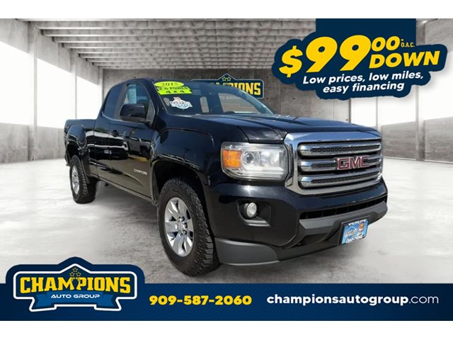 Onyx Black 2015 GMC Canyon Pickup Truck Four-Wheel Drive Automatic