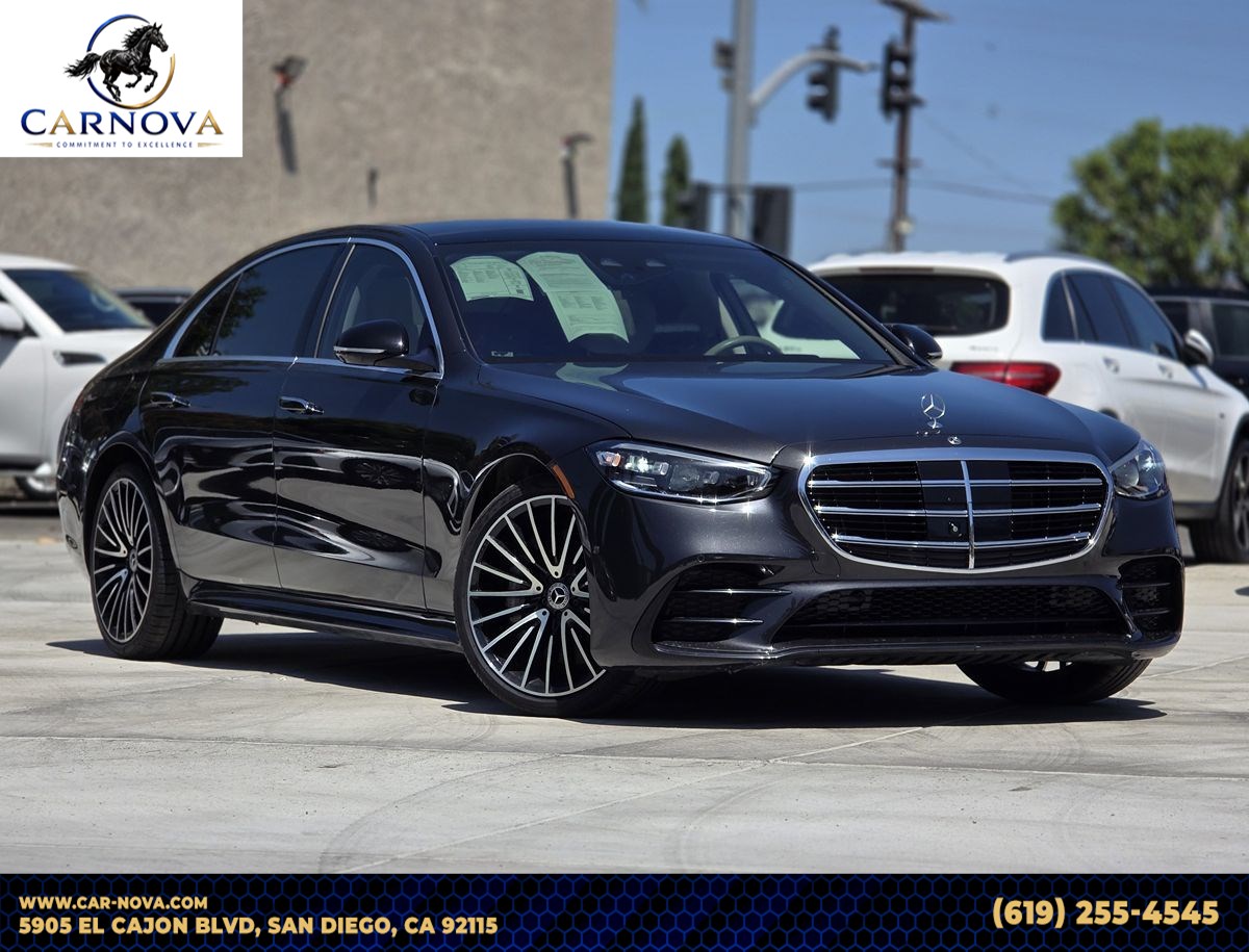Black 2022 Mercedes-Benz S-Class Sedan All-Wheel Drive Automatic
