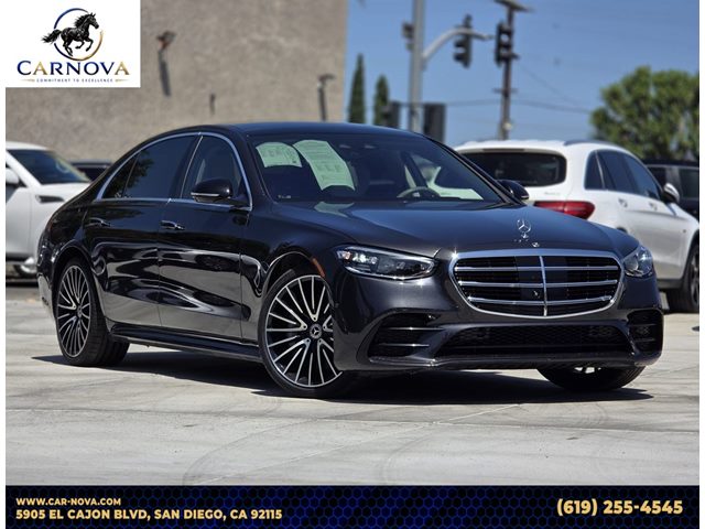Black 2022 Mercedes-Benz S-Class Sedan All-Wheel Drive Automatic