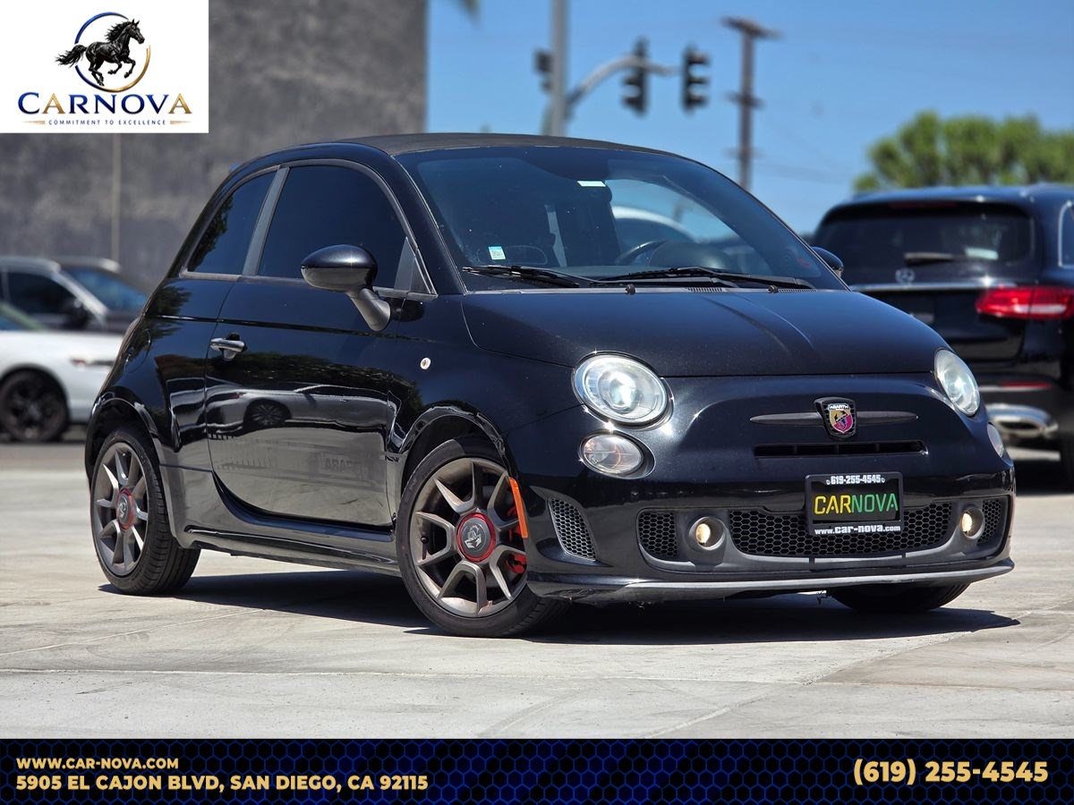 Nero (Black) 2013 FIAT 500 Convertible Front-Wheel Drive Manual