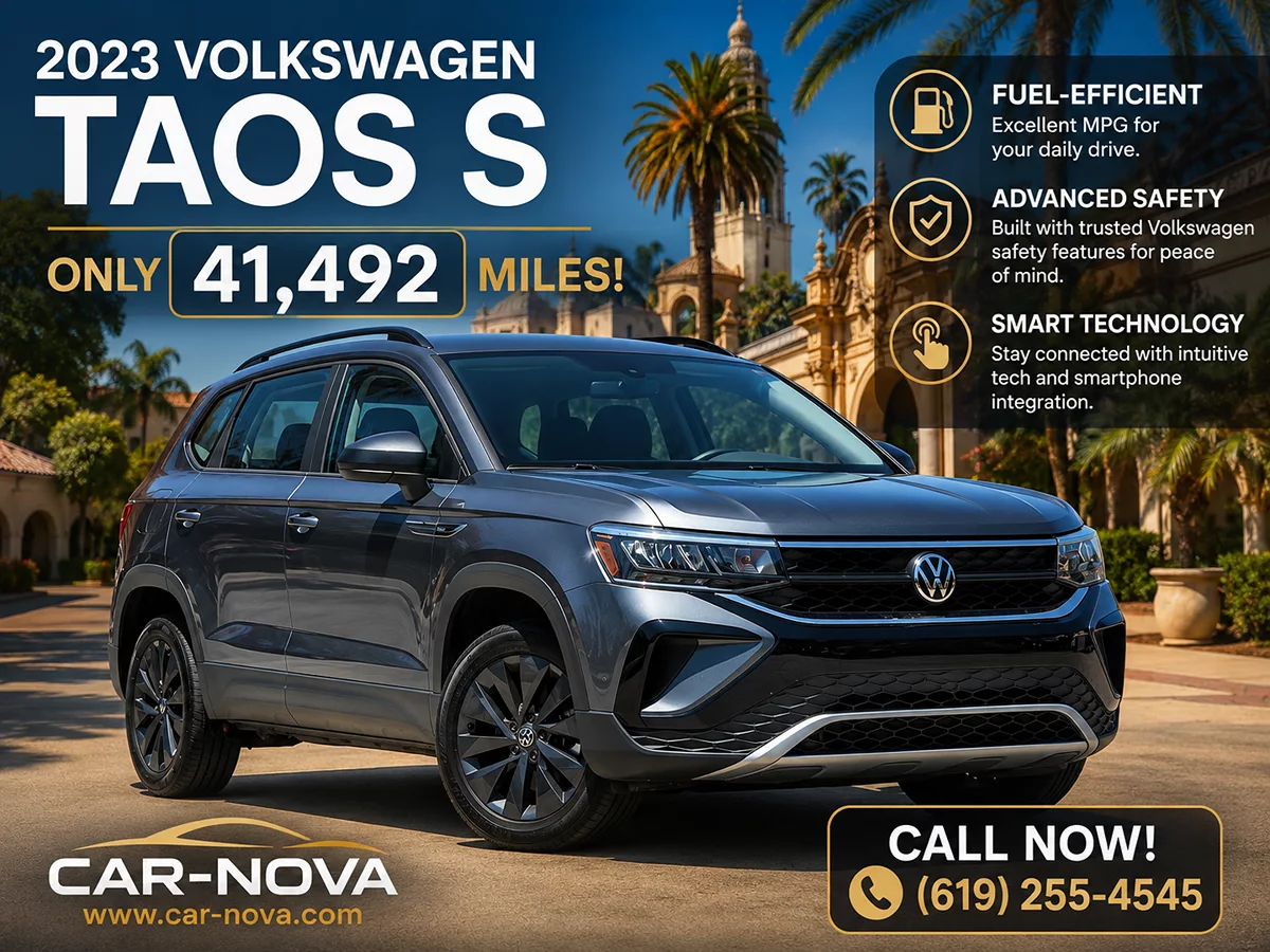 2023 Volkswagen Taos S - Carnova Inc. photo 3