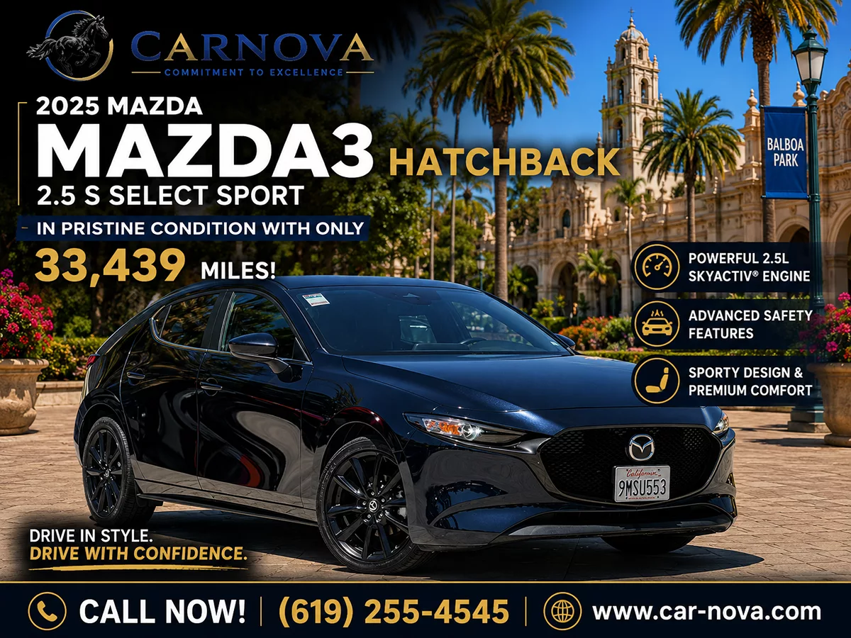 2025 Mazda Mazda3 Hatchback 2.5 S Select Sport - Carnova Inc. photo 3