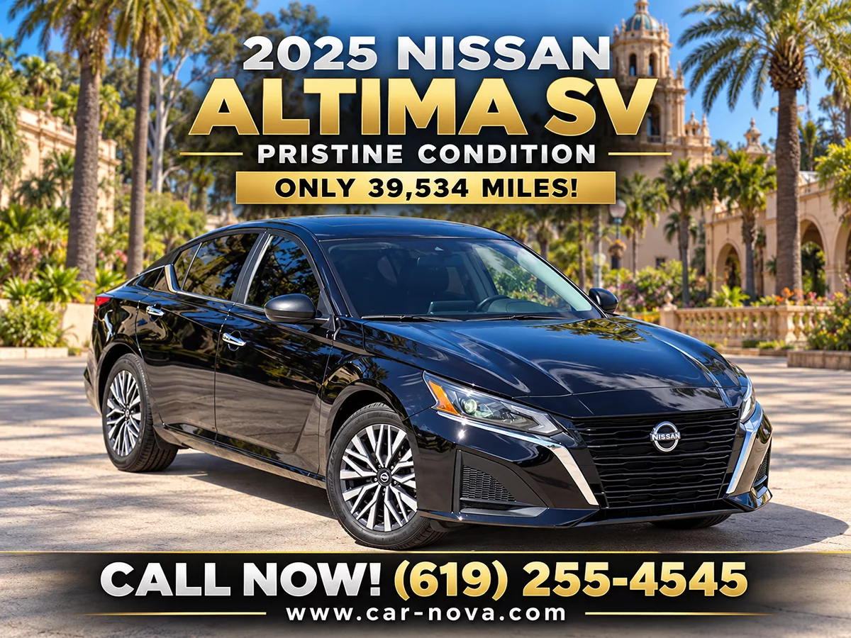 2025 Nissan Altima SV - Carnova Inc. photo 3