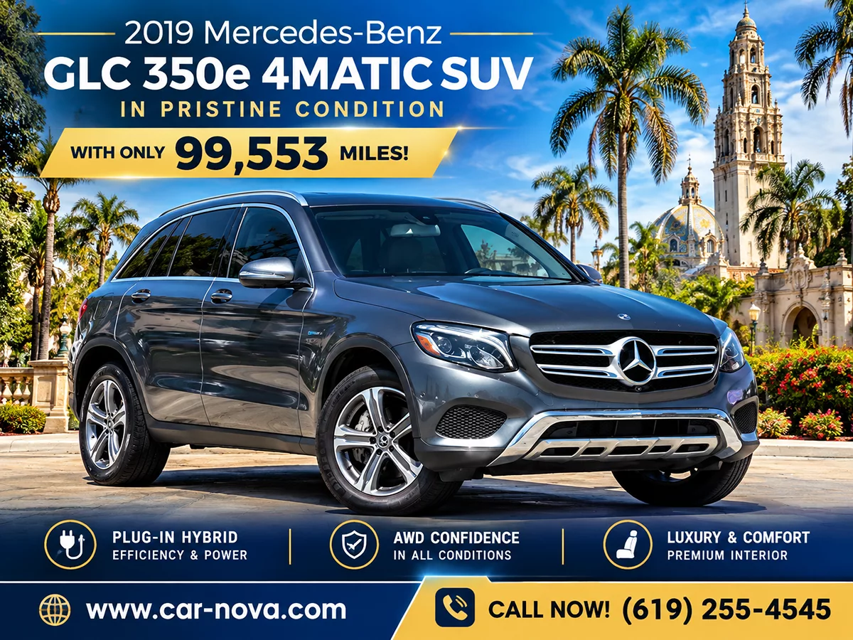 2019 Mercedes-Benz GLC 350e 4MATIC SUV - Carnova Inc. photo 3