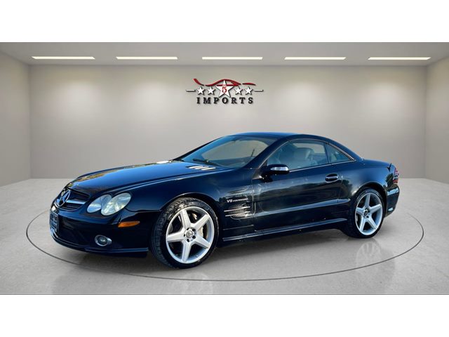 Black 2007 Mercedes-Benz SL-Class SL 55 AMG Convertible Rear-Wheel Drive Automatic