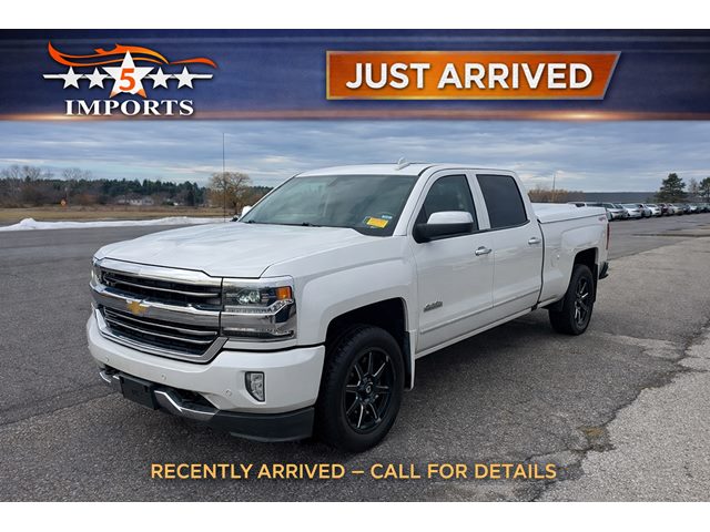White (Iridescent Pearl Tricoat) 2016 Chevrolet Silverado 1500 High Country Crew Cab 4WD Pickup Truck Four-Wheel Drive Automatic