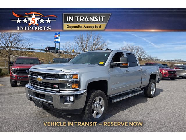 Silver Ice Metallic 2016 Chevrolet Silverado 2500HD LT Crew Cab 4WD Pickup Truck Four-Wheel Drive Automatic