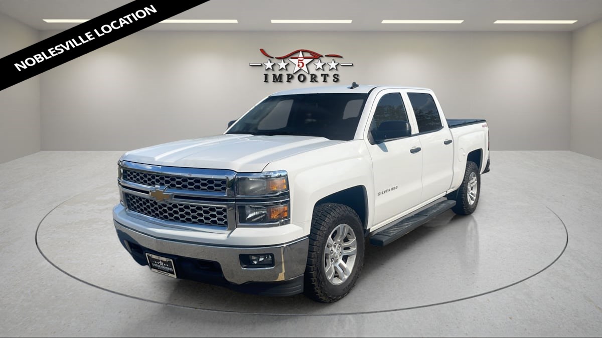 Summit White 2014 Chevrolet Silverado 1500 LT Crew Cab 4WD Pickup Truck Four-Wheel Drive Automatic