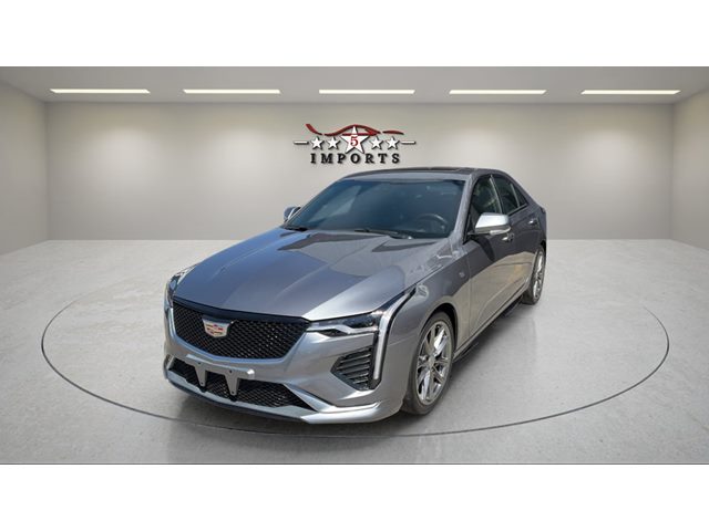 Gray (Satin Steel Metallic) 2021 Cadillac CT4 Sport RWD Sedan All-Wheel Drive Automatic