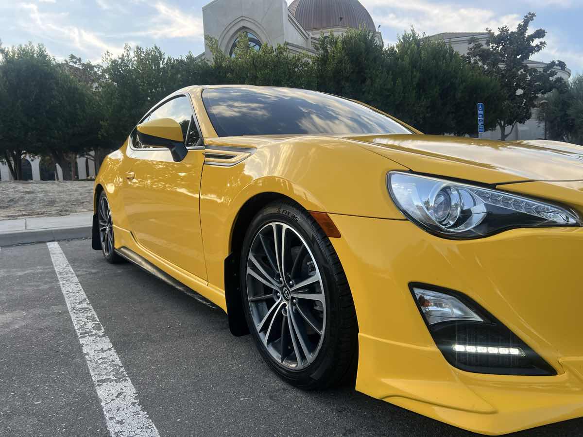 2016 Subaru BRZ Sport-tech with 17x8 RTX R-Spec Stag and Black Lion 215x45  on Coilovers | 461430 | Fitment Industries, image size:1200x900