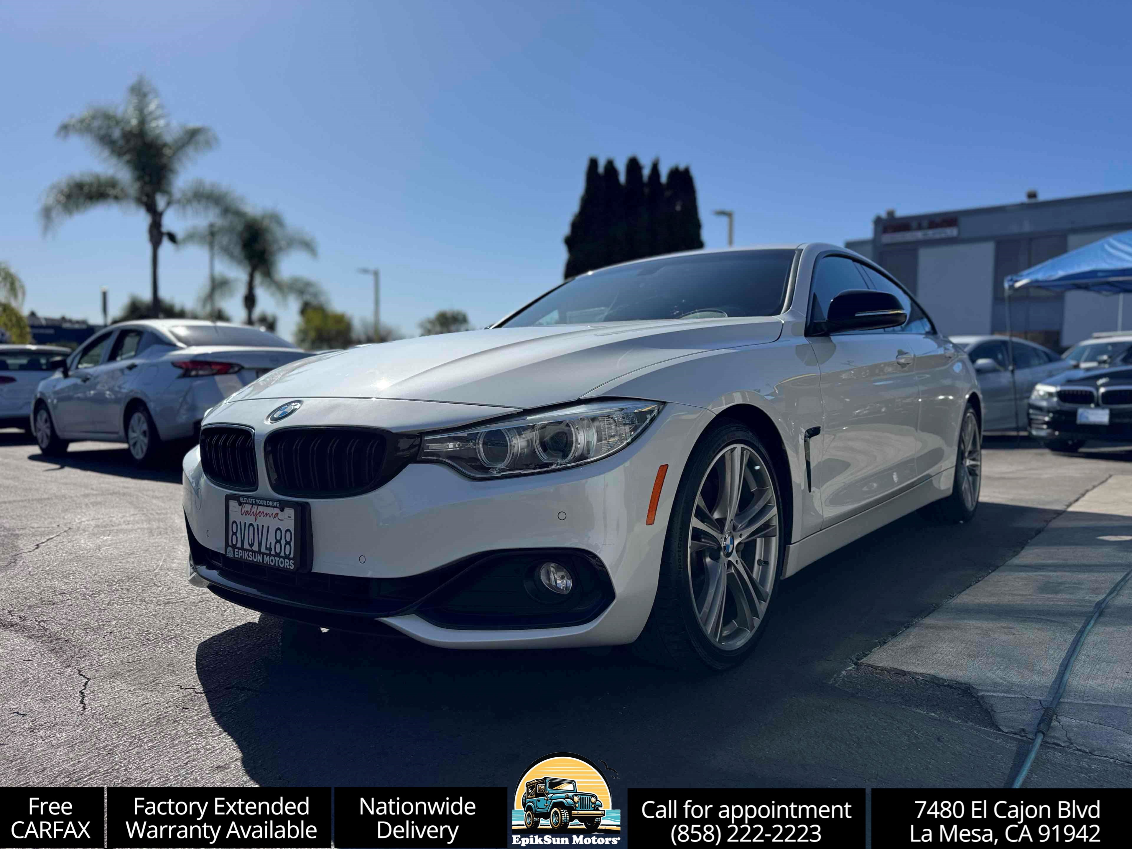 2015 BMW 4 Series Blanco (Mineral White Metallic) Sedán Tracción trasera Automática