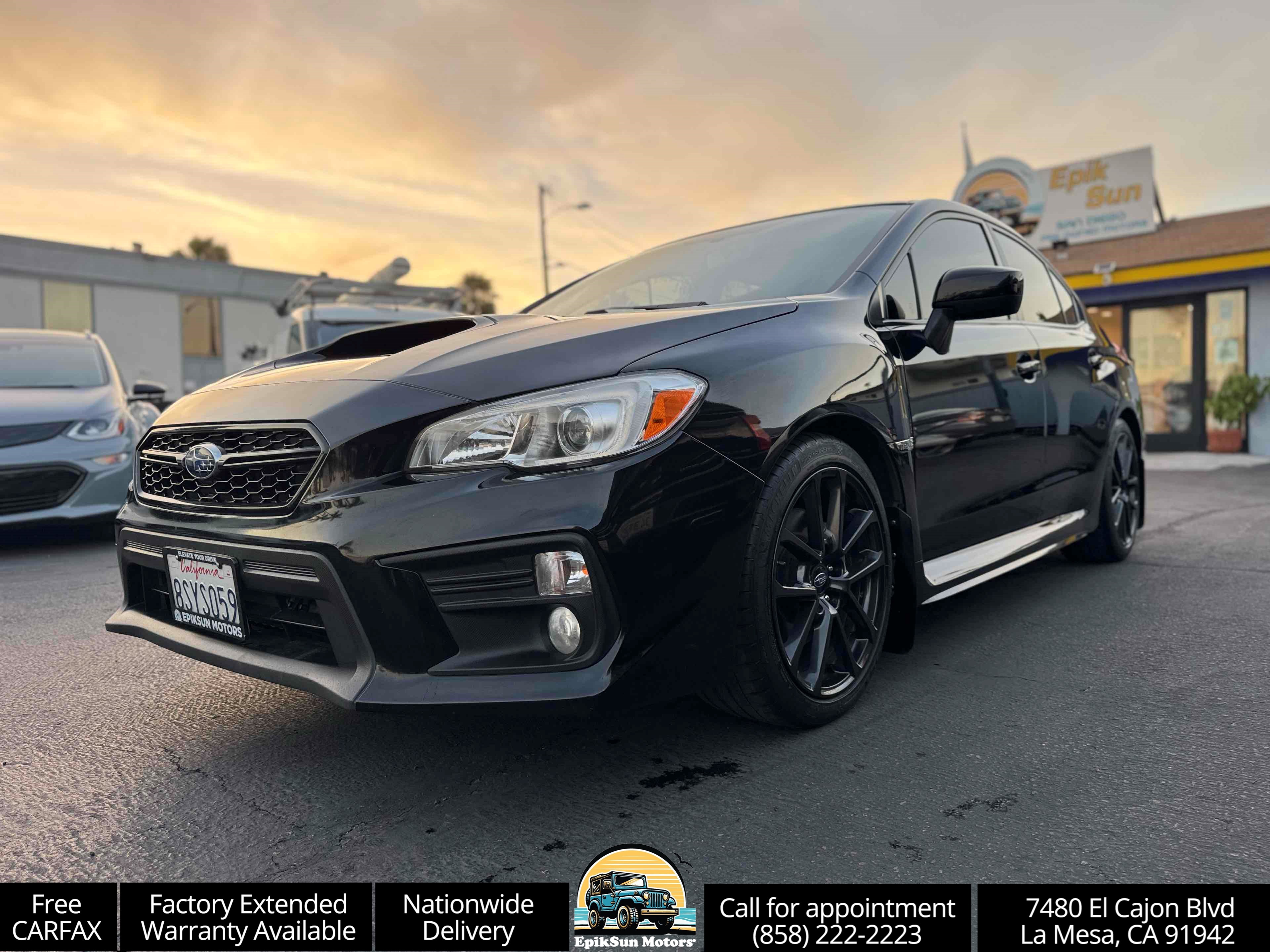 Crystal Black Silica 2020 Subaru WRX Sedan All-Wheel Drive Manual