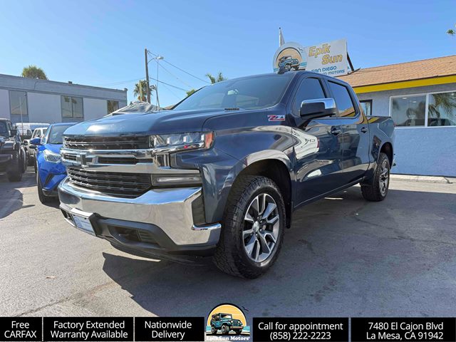 Northsky Blue Metallic 2021 Chevrolet Silverado 1500 Pickup Truck Four-Wheel Drive Automatic