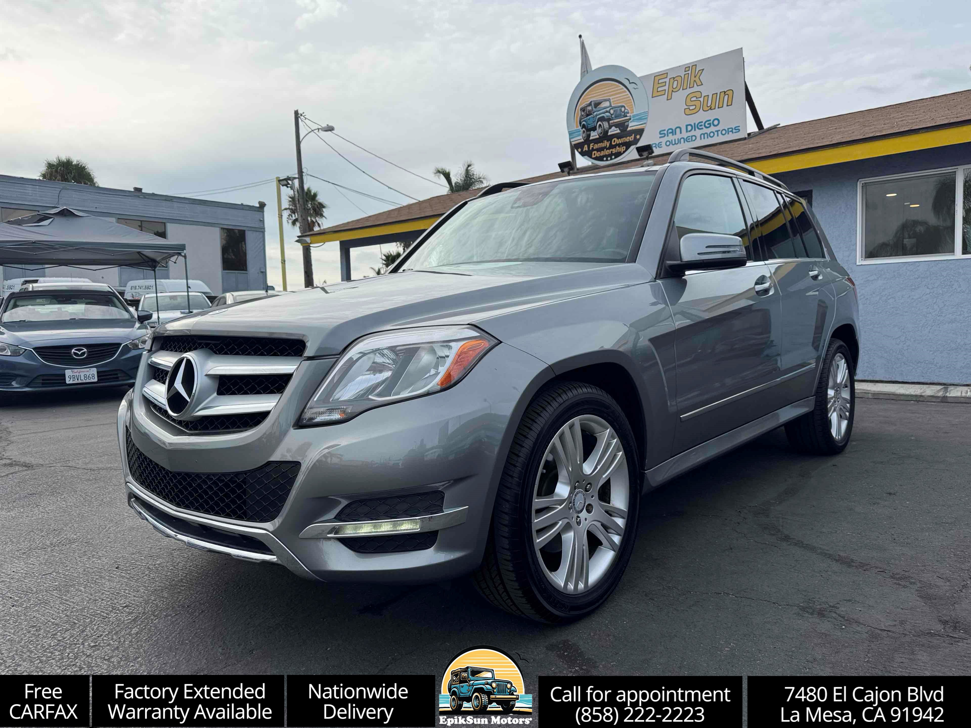 Gray 2014 Mercedes-Benz GLK SUV / Crossover All-Wheel Drive Automatic