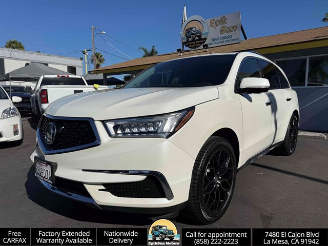White Diamond Pearl 2018 Acura MDX SUV / Crossover All-Wheel Drive Automatic