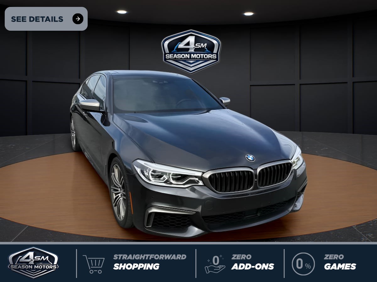 Gray (Dark Graphite Metallic) 2018 BMW 5 Series Sedan All-Wheel Drive Automatic