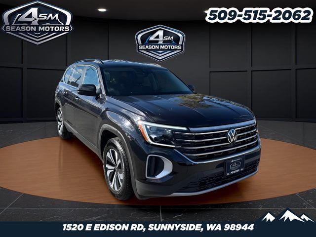 Deep Black Pearl 2024 Volkswagen Atlas SE 4Motion AWD SUV / Crossover All-Wheel Drive Automatic