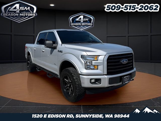 Ingot Silver 2017 Ford F-150 XLT SuperCrew 4WD Pickup Truck Four-Wheel Drive Automatic