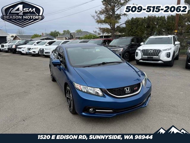Dyno Blue Pearl 2015 Honda Civic Si Sedan Front-Wheel Drive Manual
