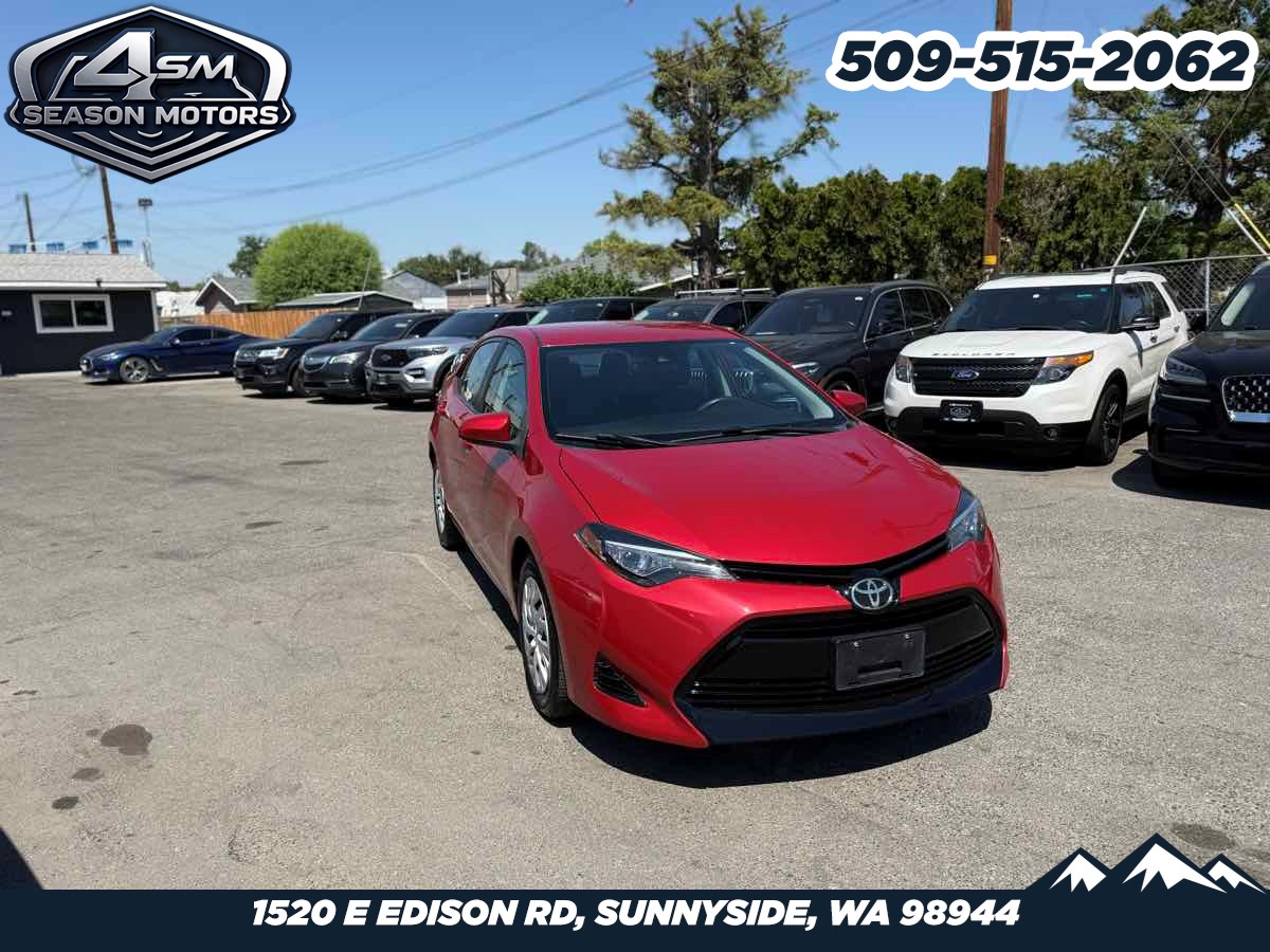 Barcelona Red Metallic 2017 Toyota Corolla Sedan Front-Wheel Drive Automatic
