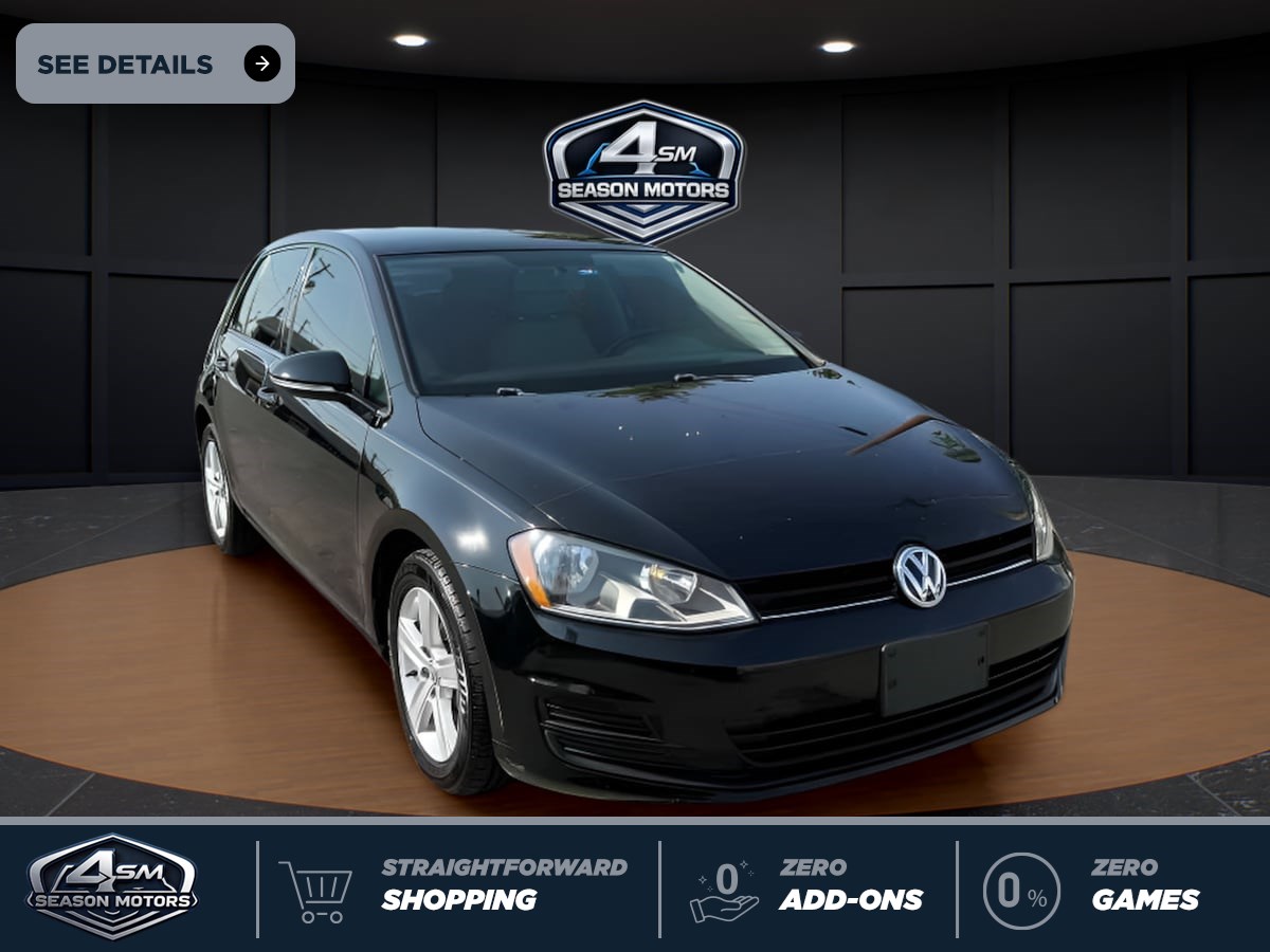 Black 2015 Volkswagen Golf Hatchback Front-Wheel Drive Automatic