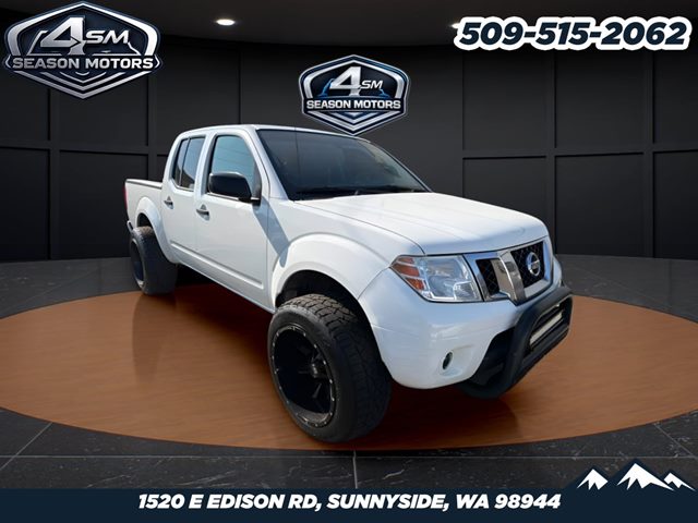 Glacier White 2019 Nissan Frontier Pickup Truck Four-Wheel Drive Automatic