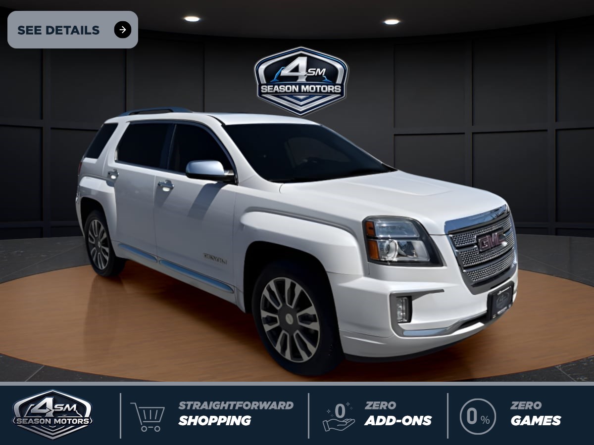 White Frost Tricoat 2016 GMC Terrain SUV / Crossover All-Wheel Drive Automatic