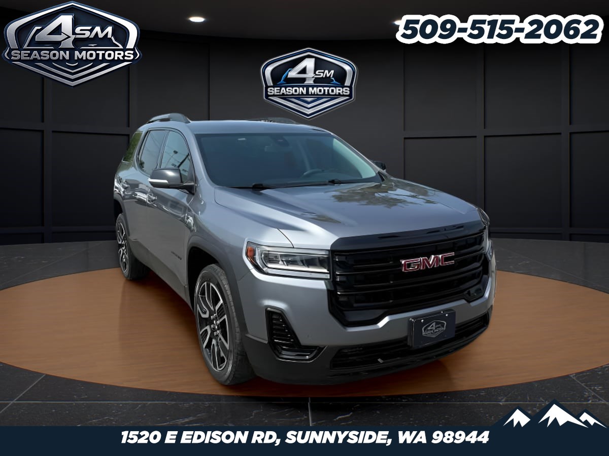 Gray (Satin Steel Metallic) 2021 GMC Acadia SUV / Crossover Four-Wheel Drive Automatic