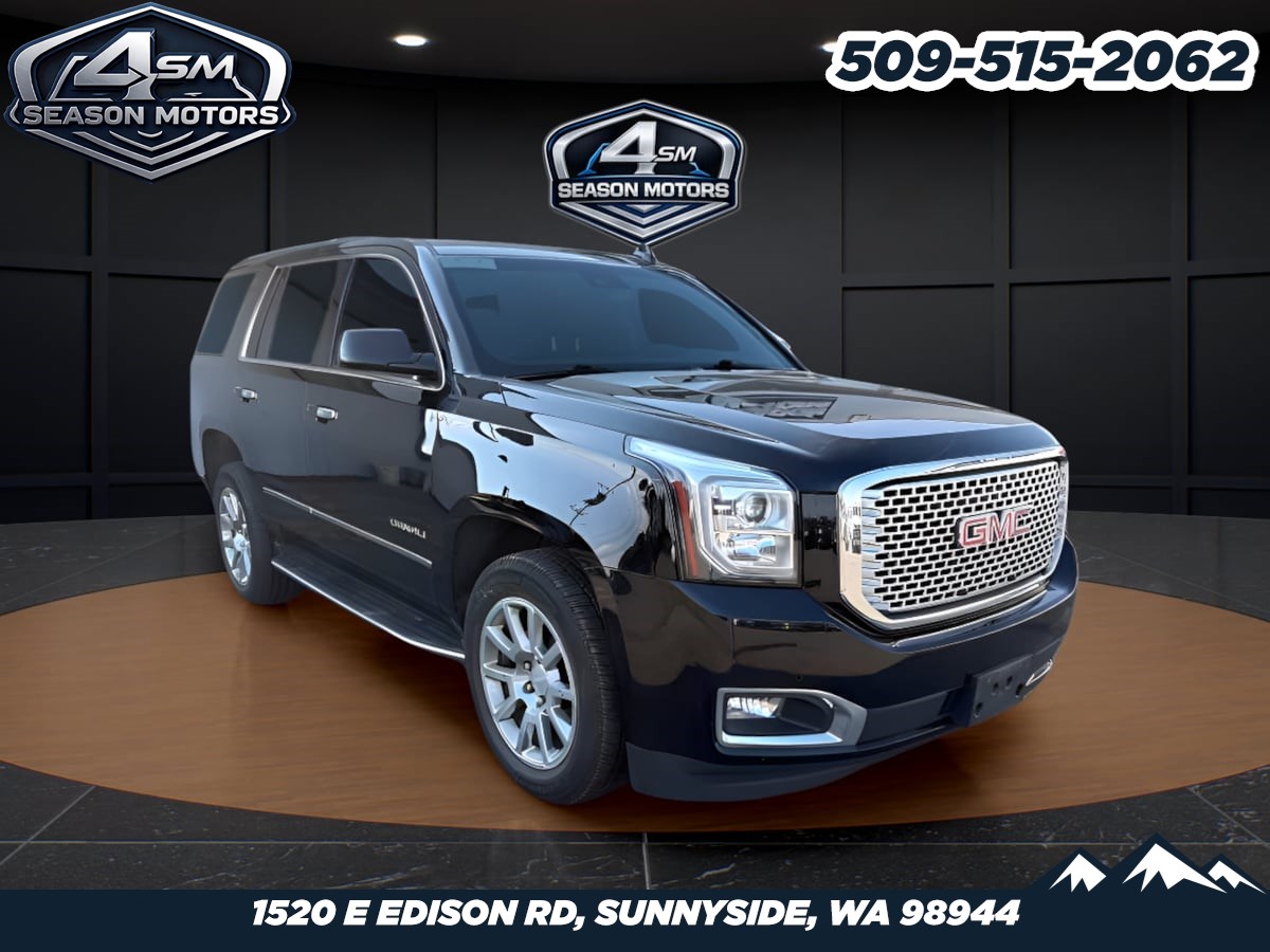 Onyx Black 2017 GMC Yukon SUV / Crossover Four-Wheel Drive Automatic