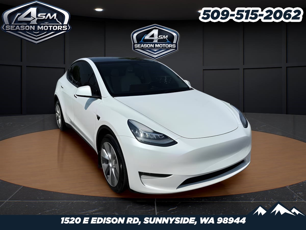 Pearl White Multi-Coat 2022 Tesla Model Y SUV / Crossover All-Wheel Drive Automatic