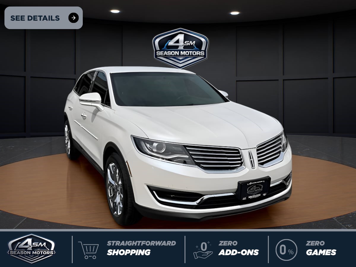 White Platinum Metallic Tri-Coat 2016 Lincoln MKX SUV / Crossover All-Wheel Drive Automatic