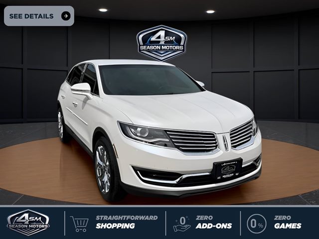 White Platinum Metallic Tri-Coat 2016 Lincoln MKX SUV / Crossover All-Wheel Drive Automatic