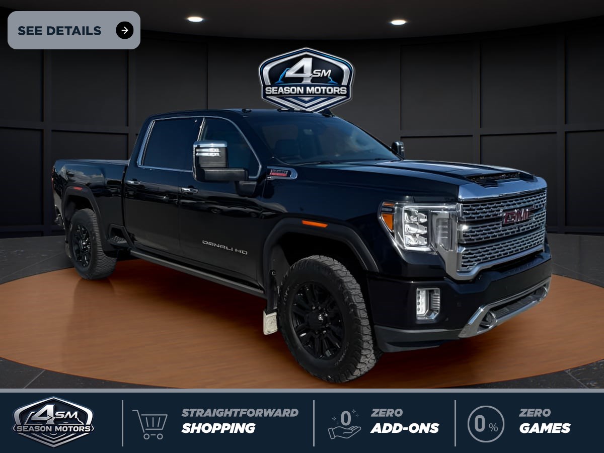 Black (Ebony Twilight Metallic) 2022 GMC Sierra 3500HD Pickup Truck Four-Wheel Drive Automatic