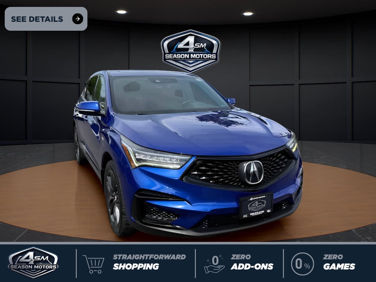  2019 Acura RDX SH-AWD with A-Spec Package   