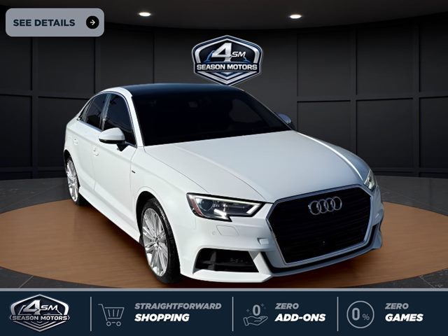 Glacier White Metallic 2017 Audi A3 Sedan Front-Wheel Drive Automatic