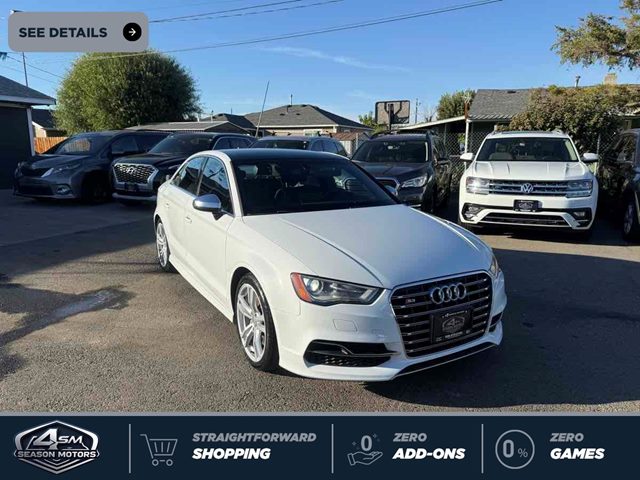 Glacier White Metallic 2015 Audi S3 Sedan All-Wheel Drive Automatic