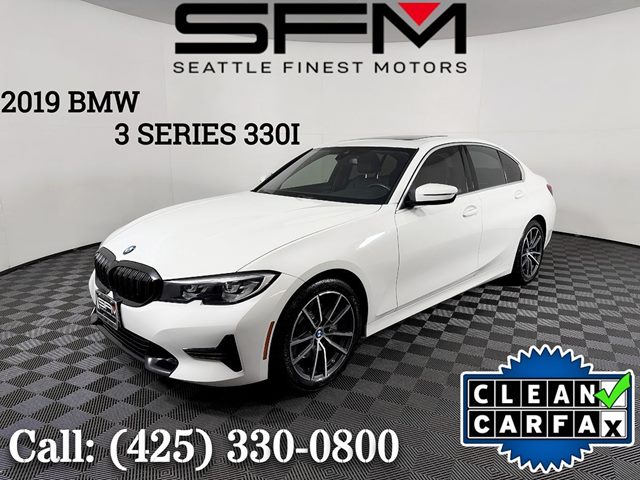 Alpine White 2019 BMW 3 Series 330i Sedan RWD Sedan Rear-Wheel Drive Automatic
