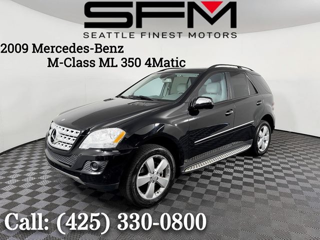 Black 2009 Mercedes-Benz M-Class ML 350 4MATIC SUV / Crossover All-Wheel Drive Automatic