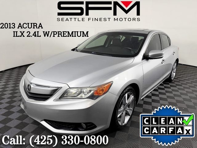 Silver Moon Metallic 2013 Acura ILX 2.4L FWD with Premium Package Sedan Front-Wheel Drive Manual