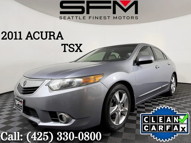 Silver Moon Metallic 2011 Acura TSX Sedan Automatic