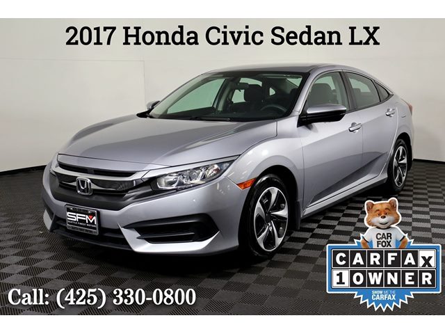 Lunar Silver Metallic 2017 Honda Civic Sedan Front-Wheel Drive Automatic